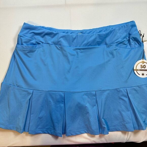 NWT TAIL Actives Women’s Plus Size Blue Tennis Golf Pleated Skort - Size XXL - Picture 4 of 8